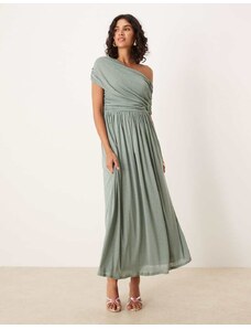 ASOS Tall ASOS DESIGN Tall Halter Pleated Waisted Maxi Dress-Green -  GLAMI.cz