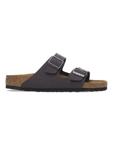 Pantofle Birkenstock Arizona Birkibuc dámské, šedá barva, 1029162