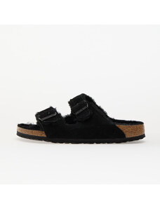 Birkenstock Arizona Shearling Suede Leather/ Fur Black