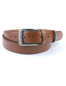 Pánský společenský opasek Pennybelts hnědý - šířka 35 mm Opasek pánský 35 mm 110 cm