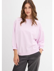 bonprix Oversize mikina z čisté bavlny Fialová