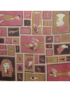 Hedvábný ručně malovaný šátek - Egypt 01