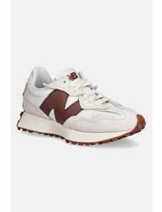 Kožené tenisky New Balance 327 béžová barva, U327WKM