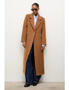 Vlněný kabát Answear.LAB béžová barva