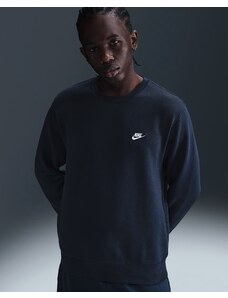 Nike Club Mens Fleece Crew OBSIDIAN/WHITE 451