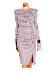 Apart Nabírané žerzejové šaty ve světle fialové od APART
