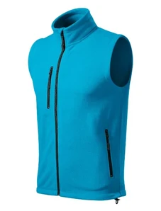 MALFINI, a.s. Exit fleece vesta unisex tyrkysová
