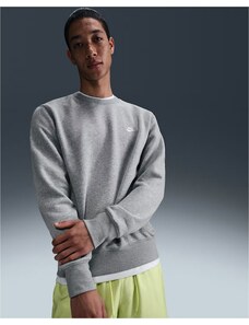 Nike Club Mens Fleece Crew DK GREY HEATHER/WHITE 063