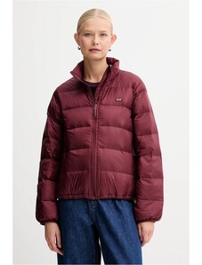 Péřová bunda Levi's dámská, červená barva, A8320