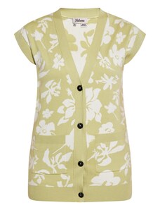 Sidona Kardigan světle zelená / bílá