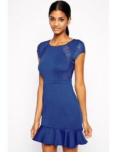 Modré šaty se sukní Libella