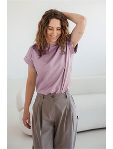 youngprimitive - Základ šatníku Lia pruh - Plum stripe