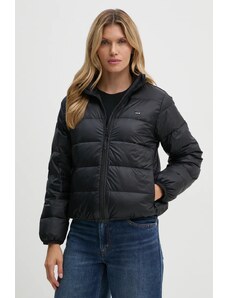 Péřová bunda Levi's dámská, černá barva, přechodná, A8320