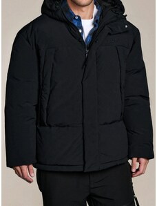 Sinsay - Prošívaná puffer bunda s kapucí - černá