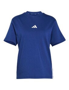 ADIDAS SPORTSWEAR Funkční tričko 'Essentials 3-Stripes Cotton' tmavě modrá / bílá