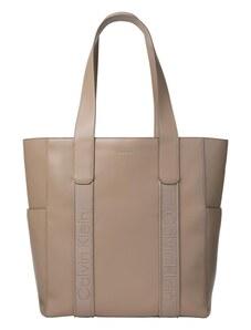 Calvin Klein Nákupní taška šedobéžová