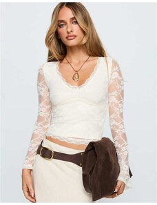 ASOS EDITION lace long sleeve crop top maxi wedding dress-White - GLAMI.cz ASOS EDITION lace long sleeve crop top maxi wedding dress-White - GLAMI.cz