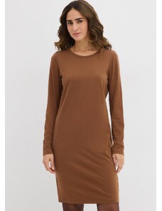 bonprix Žerzejové šaty z bavlny se strečem (2 ks v balení) Zelená