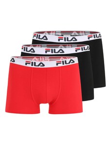 FILA Boxerky jasně červená / černá / bílá