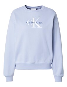 Calvin Klein Jeans Mikina marine modrá / světle fialová / bílá