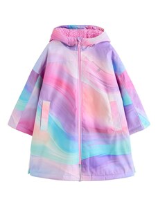 Next Kabát aqua modrá / fialová / pink