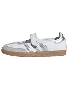 ADIDAS ORIGINALS Slip on boty 'Samba' stříbrná / bílá