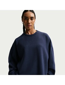 Nike 24.7 ImpossiblySoft Women's Dri-FIT Oversized Crew-Neck Top - Blue - Polyester/Modal/Cotton