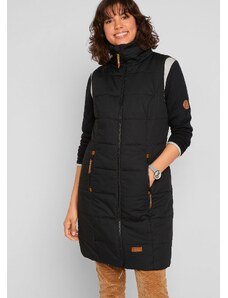 bonprix Dlouhá vesta se stojáčkem Černá