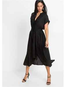 bonprix Košilové šaty Černá