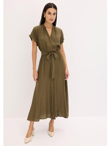 bonprix Košilové šaty Zelená