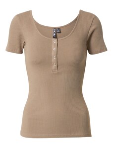 PIECES Tričko 'PCKitte' hnědá