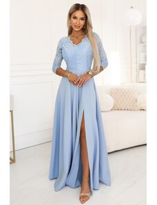 Numoco Společenské šaty Amber, Světle modré