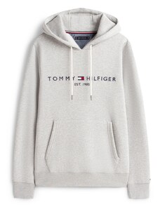 TOMMY HILFIGER Mikina námořnická modř / šedý melír / červená / bílá