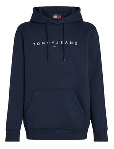 Tommy Jeans Mikina tmavě modrá / bílá
