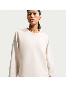 Nike 24.7 ImpossiblySoft Women's Dri-FIT Oversized Crew-Neck Top - Brown - Polyester/Modal/Cotton