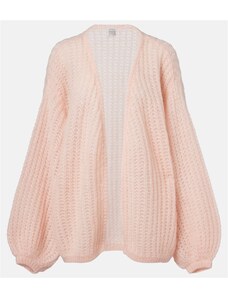 Toteme Open-knit oversized mohair-blend cardigan