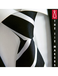 Luxusní černá hedvábná kravata Beytnur 2-2