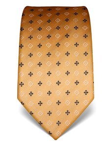 Vincenzo Boretti Hedvábná kravata zlatá nevšední vzor 21987