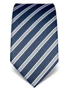 Luxusní kravata Vincenzo Boretti 21997 - tmavě modrá