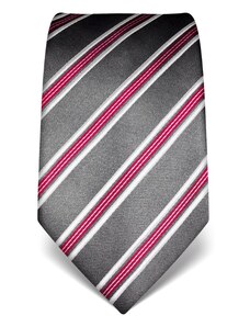 Elegantní kravata Vincenzo Boretti 22006 - šedá s pruhem