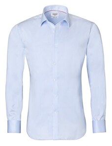 Ledově modrá košile Vincenzo Boretti na manžetové knoflíčky, SF776