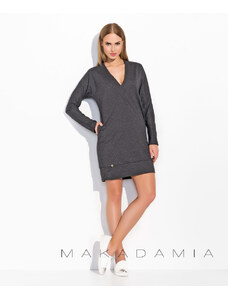 Dámské šaty Makadamia M299 tmavě šedé