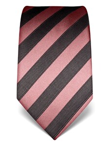 Pruhovaná kravata Vincenzo Boretti 21979 - staro růžová