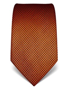 Oranžová kravata Vincenzo Boretti 21989 - kohoutí stopa