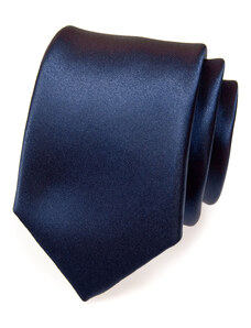 Avantgard Navy modrá jemně lesklá luxusní kravata