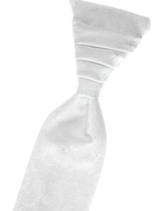 Avantgard Bílá vzorovaná luxusní pánská regata + kapesníček do saka