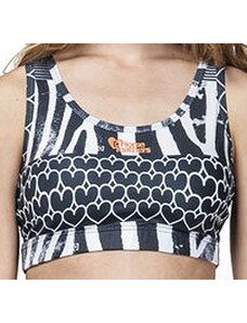 Podprsenka Horsefeathers Athletic Bra zebra