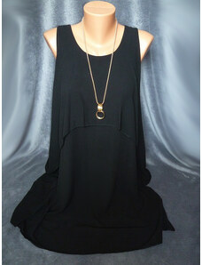 00* Letní lehounké šaty s náhrdelníkem černé