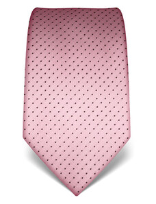 Růžová kravata s tečkami Vincenzo Boretti 21919