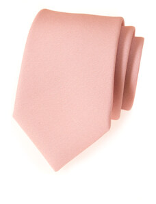 Avantgard Světle pudrová kravata s hladkým povrchem